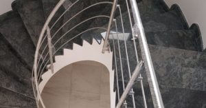 ringhiera scala acciaio