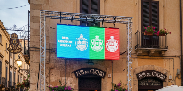 led wall palermo, strutture led acciaio o ferro zoncato